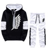 Attack On Titan Scouts Black & White Track Suit Set